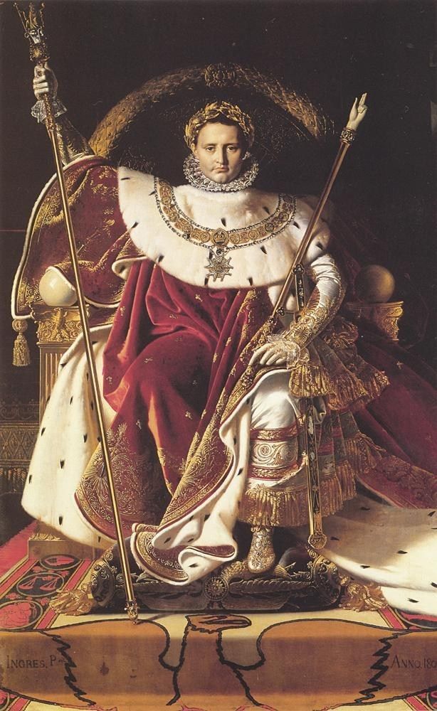 Jean Auguste Dominique Ingres Napoleon I on His Imperial Throne